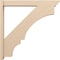 Ekena Millwork 6-in W x 44-in D x 44-in H Balboa Slat Rough Cedar Woodgrain TimberThane Outlooker, Primed Tan OUTUR060X44X44BOA24RCPR - alternate 5
